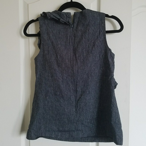 🌟Banana Republic Blue Sleeveless Blouse - Picture 2 of 8
